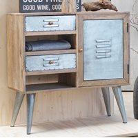 industrial leipzig sideboard cabinet with shelves