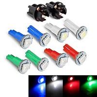 Instrument Panel Dashboard Light Bulb DC12V 0.2W T5 LED 5050SMD Blue Red Green White Socket 10PCS JHK784001