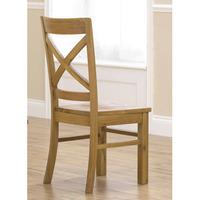 Indiana Solid Oak Chair with Timber Seat