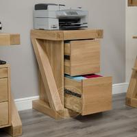 Infinity Oak Two Drawer Filing Cabinet