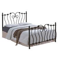 inova metal bed frame king black