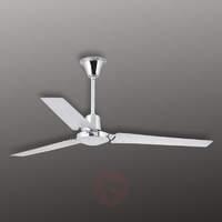 INDUS - modern ceiling fan, chrome
