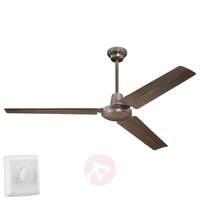 Industrial Espresso ceiling fan with four settings