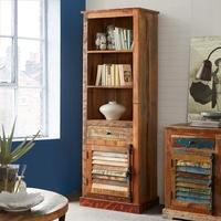 Indian Hub Coastal Reclaimed Wood Bookcase