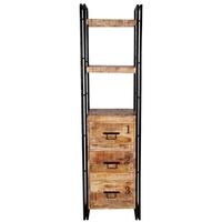 Indian Hub Cosmo Industrial Bookcase - Slim