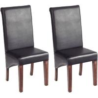 Indian Hub Toko Mango Dining Chair - Leather (Pair)