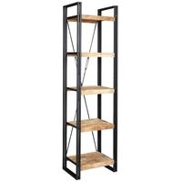 Indian Hub Cosmo Industrial Bookcase - Slim Open