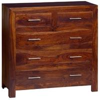 Indian Hub Cube Sheesham Chest of Drawer