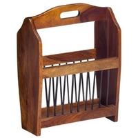 Indian Hub Cube Sheesham Magazine Rack