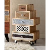 indian hub sorio small 5 chest of drawer