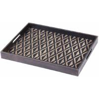 Indigo Diamond Small Rectangular Driftwood Tray