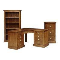 Industrial Pine Corner Office Set