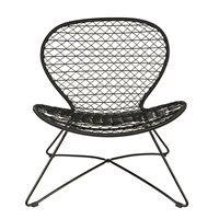 INDOOR / OUTDOOR FAUTEUIL CHAIR in Black