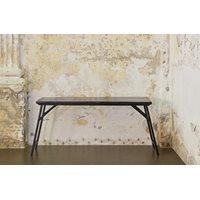 industrial folding dining table in black