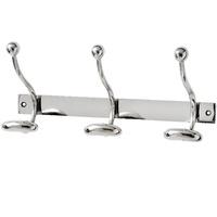 interior wall mounted triple chrome coat hanger