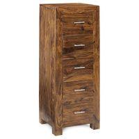 indian hub cube 5 drawer chest indian hub cuba 5 drawer chest