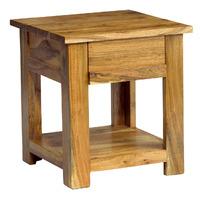 Indian Hub Storm Acacia 1 Drawer End Table