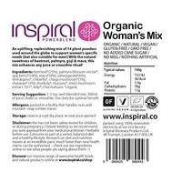 inspiral organic womans mix power blend super food 100 g