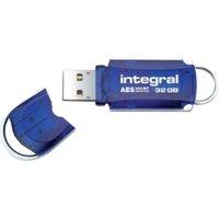 Integral Courier Advanced Encryption Standard (AES) USB 2.0 32GB Blue