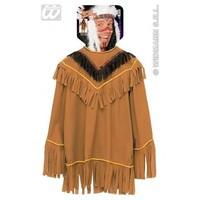 Indian Coat for Native American Wild West Cowboys Fancy Dress INDIAN COAT (M)