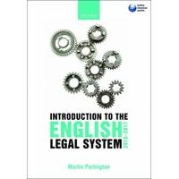 Introduction to the English Legal System 2016-2017