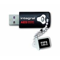 Integral Crypto 140-2 8GB USB 2.0 Flash Drive with AES Hardware Encryption