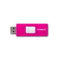 integral slide 32 gb usb flash drive pink