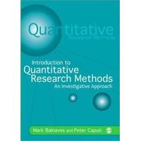 Introduction to Quantitative Research Methods: An Investigative Approach