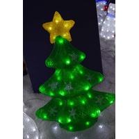 Indoor/Outdoor 45cm Acrylic Christmas Tree with 60 Ice White LEDs & 5m Cable