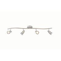 inlight elara spotlight bar satin nickel