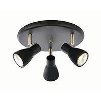 Inlight Curtis Retro Triple Spotlight Black