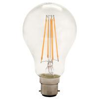 integral led b22 gls omni filament led bulb 8w 75w warm white 27