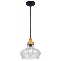 Industrial Pendant Ceiling Light with Clear Glass Shade