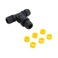 Inline connector Inline T Connector Black IP68 - 85532