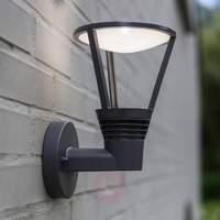 Industrial-themed Ladi LED exterior wall light