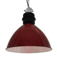 Industrially-designed Frisk hanging light in red