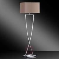 Innovative textile floor lamp Anni cappuccino