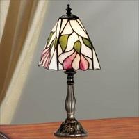 Interiors 1900 63963 Botanica Tiffany Small 1 Light Table Lamp In Bronze With Shade