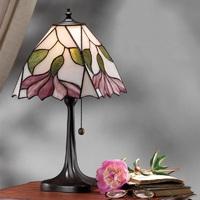 interiors 1900 63962 botanica tiffany medium 1 light table lamp in bro ...