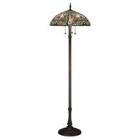 Interiors 1900 63900 Anderson Tiffany 3 Light Floor Lamp In Bronze With Shade