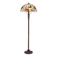 interiors 1900 70944 butterfly tiffany 2 light floor lamp in bronze wi ...