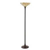 interiors 1900 64299 pearl tiffany 1 light uplighter floor lamp