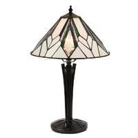 Interiors 1900 70365 Astoria Tiffany Small 1 Light Table Lamp With Shade