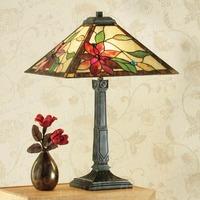 Interiors 1900 64230 Lelani Tiffany 2 Light Medium Table Lamp - Height: 600mm