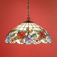 interiors 1900 64029 country border tiffany large 3 light ceiling pend ...