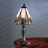Interiors 1900 64185 Ingram Tiffany Small 1 Light Table Lamp - Height: 330mm