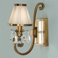 interiors 1900 63538 oksana antique brass 1 light wall light in brass  ...