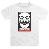 Inspired By Mr Robot - Obey fsociety Kid\'s T Shirt