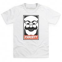 inspired by mr robot obey fsociety kids t shirt