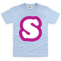 Initial S Kid\'s T Shirt